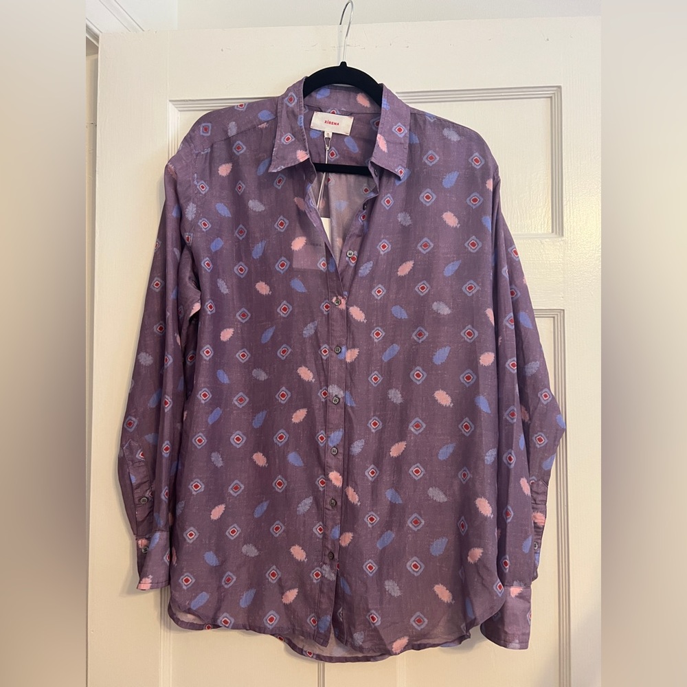 Xirena New With Tag Beau Shirt in Plume size Medium